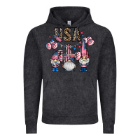 Vintage Black usa america gnome Vintage Hoodie - CowhideDigitalArt