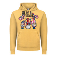 Vintage Mustard usa america gnome Vintage Hoodie - CowhideDigitalArt