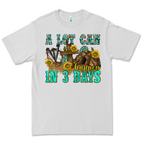Dove Grey a lot can happen in 3 days western Premium Tee - texasbilliewilder