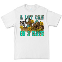 White a lot can happen in 3 days western Premium Tee - texasbilliewilder