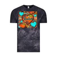 Cloud Black teacher hearts Vintage Tee - JahusDesignShop