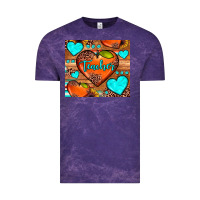 Cloud Purple teacher hearts Vintage Tee - JahusDesignShop