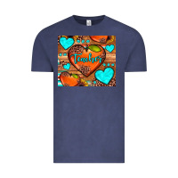 Vintage Denim teacher hearts Vintage Tee - JahusDesignShop