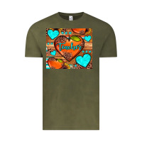 Vintage Olive teacher hearts Vintage Tee - JahusDesignShop