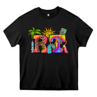 Black respiratory therapist summer Heavy Core Tee - RanaPortraitStore