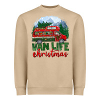 Mushroom van life christmas Heavyweight Sweatshirt - BundleAndBundleShop