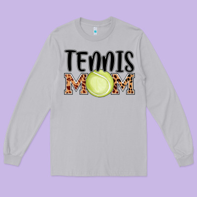 Tennis Mom Long Sleeve Tee Designed By Adodesignshop