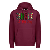 Burgundy Jingle All The Way Premium Hoodie - Bettercallsaul