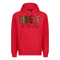 Red Jingle All The Way Premium Hoodie - Bettercallsaul