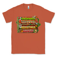 Copper national hispanic heritage month with background Classic Tee - BundleAndBundleShop