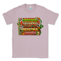 Lilac national hispanic heritage month with background Classic Tee - BundleAndBundleShop