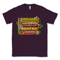 Plum national hispanic heritage month with background Classic Tee - BundleAndBundleShop