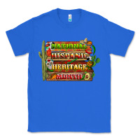 True Royal national hispanic heritage month with background Classic Tee - BundleAndBundleShop
