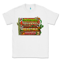 White national hispanic heritage month with background Classic Tee - BundleAndBundleShop