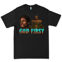 Black a wise man puts god first Premium Tee - texasbilliewilder