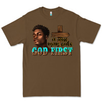 Cacao a wise man puts god first Premium Tee - texasbilliewilder