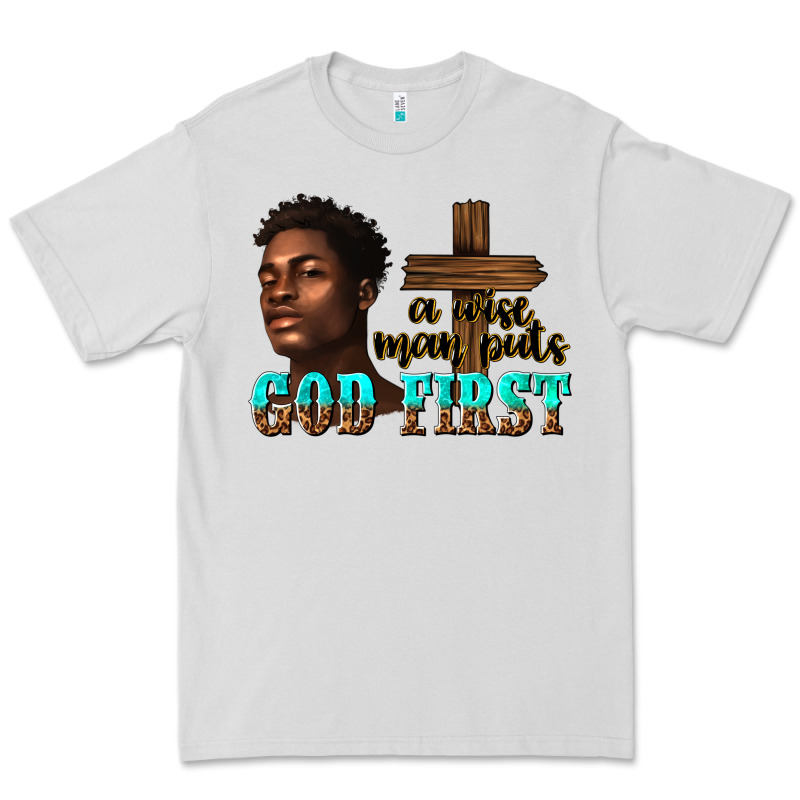 A Wise Man Puts God First Premium Tee by texasbilliewilder | Teevron