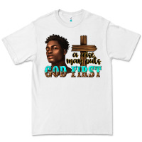 White a wise man puts god first Premium Tee - texasbilliewilder