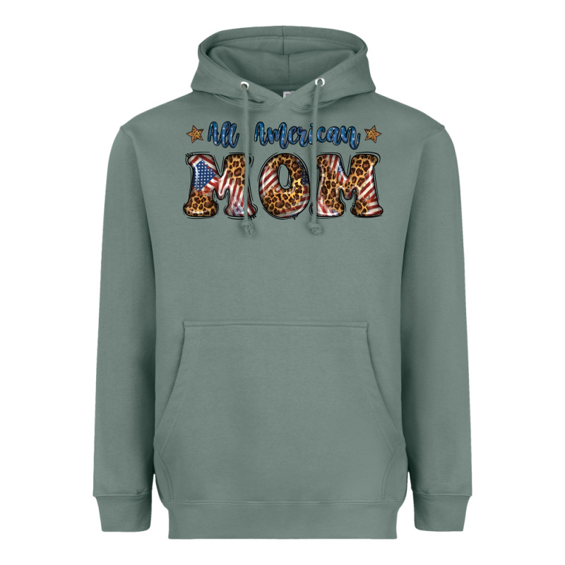 All American Mom Heavyweight Hoodie by BundleAndBundleShop | Teevron