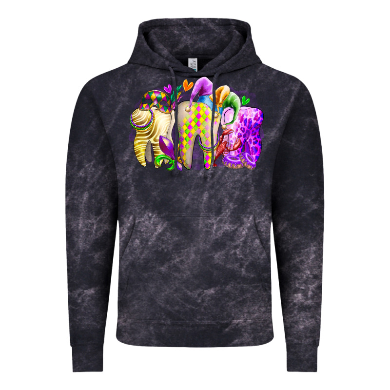 Mardi Gras Tooth Vintage Hoodie by RacoonDesign | Teevron