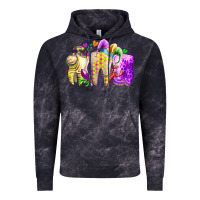 Cloud Black mardi gras tooth Vintage Hoodie - RacoonDesign