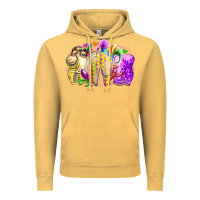 Vintage Mustard mardi gras tooth Vintage Hoodie - RacoonDesign