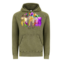 Vintage Olive mardi gras tooth Vintage Hoodie - RacoonDesign