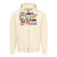 Sandshell psst i got them eggs Zipper Hoodie - MaliasSmallBusiness