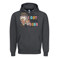 Smoke psst i got them eggs Zipper Hoodie - MaliasSmallBusiness