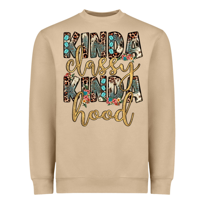 Kinda Classy Kinda Hood Heavyweight Sweatshirt by JahusDesignShop | Teevron