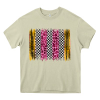 Mossy race leopard brush stroke Heavy Core Tee - Artiststas