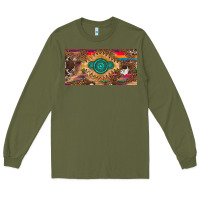 Army Green western gemstone and leopard with serape licanse plate Long Sleeve Tee - Artiststas