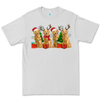 Dove Grey golden dogs with christmas Premium Tee - Zillion Design Studio