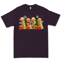 Plum golden dogs with christmas Premium Tee - Zillion Design Studio
