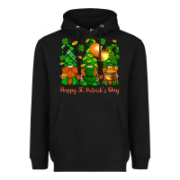 Black happy st. patricks day with gnomies Heavyweight Hoodie - BundleAndBundleShop
