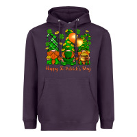 Plum happy st. patricks day with gnomies Heavyweight Hoodie - BundleAndBundleShop