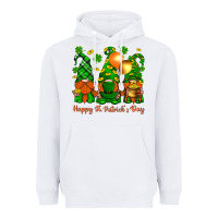 White happy st. patricks day with gnomies Heavyweight Hoodie - BundleAndBundleShop