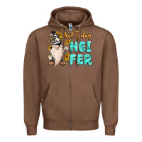 Chestnut not today heifer cow gnome Zipper Hoodie - MaliasSmallBusiness
