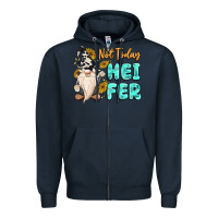 Navy not today heifer cow gnome Zipper Hoodie - MaliasSmallBusiness