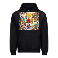 Black love puzzle ribbon Urban Hoodie - TumblerDesignByShophia