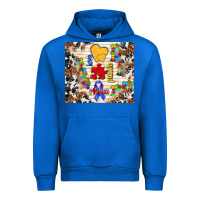 Cobalt love puzzle ribbon Urban Hoodie - TumblerDesignByShophia