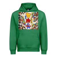 Emerald love puzzle ribbon Urban Hoodie - TumblerDesignByShophia