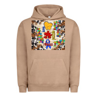 Pigment Burro love puzzle ribbon Urban Hoodie - TumblerDesignByShophia