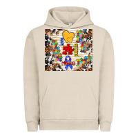 Pigment French Oak love puzzle ribbon Urban Hoodie - TumblerDesignByShophia