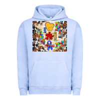 Pigment Grape Ice love puzzle ribbon Urban Hoodie - TumblerDesignByShophia