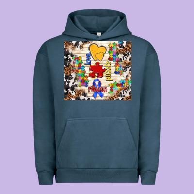 Love Puzzle Ribbon Urban Hoodie Designed By Tumblerdesignbyshophia
