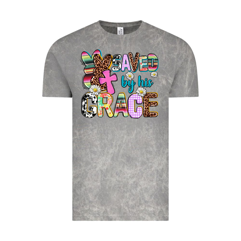 Saved By His Grace Vintage Tee by AdoDesignShop | Teevron