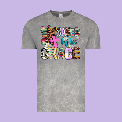 Saved By His Grace Vintage Tee Designed By Adodesignshop