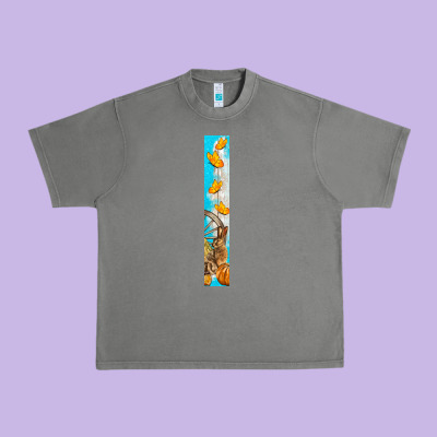 Butterfly Fall Urban Heavy Tee Designed By Bundleandbundleshop