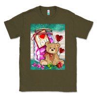 Army Green candy jar with bear  air Classic Tee - AdoDesignShop